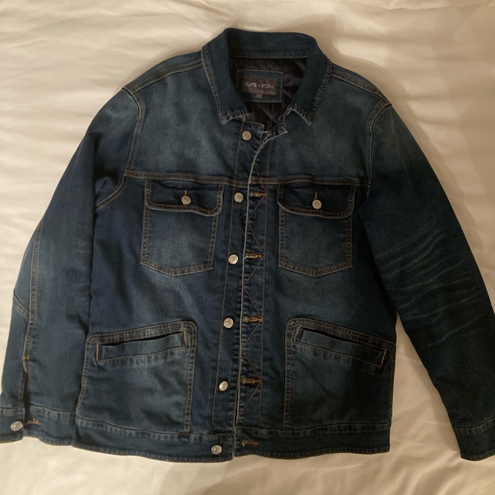 Slate & Stone Blue Lightweight Shirt Jacket